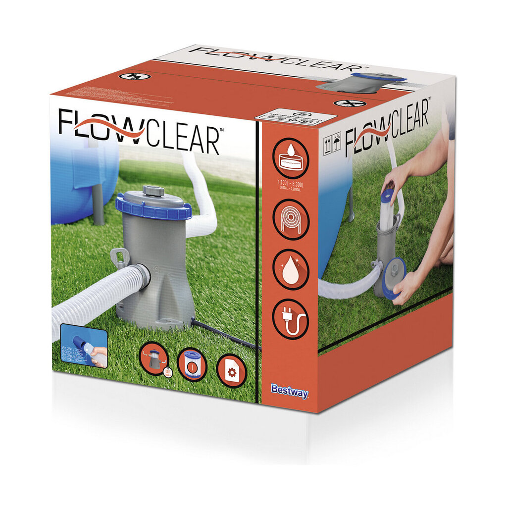 Bestway Flowclear uima-altaan suodatinpumppu 1249 l/h hinta ja tiedot | Uima-allastarvikkeet | hobbyhall.fi