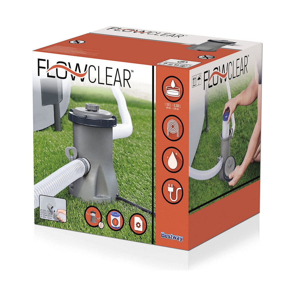 Bestway Flowclear uima-altaan suodatinpumppu 1249 l/h hinta ja tiedot | Uima-allastarvikkeet | hobbyhall.fi