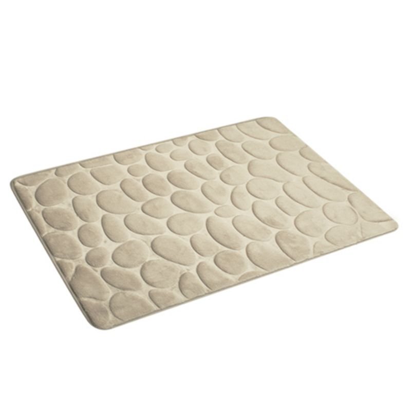 Kylpyhuonematto AWD Interior, beige, 80x50x0,5 cm hinta ja tiedot | Kylpyhuoneen sisustus | hobbyhall.fi