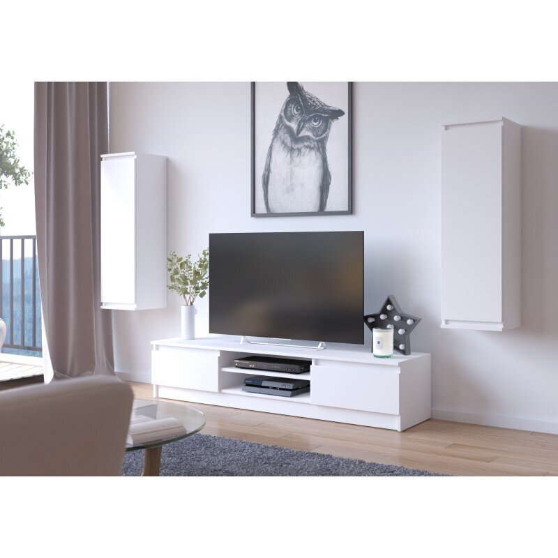 NORE K160, valkoisen värinen TV-pöytä hinta ja tiedot | TV-tasot | hobbyhall.fi
