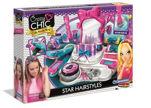 Luova kampaussetti Clementoni Crazy Chic Star Hairstyles FI, 78420 hinta ja tiedot | Tyttöjen lelut | hobbyhall.fi