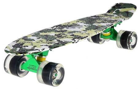 Skeittilauta Nils Extreme Pennyboard Art Moro, harmaa