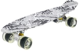 Rullalauta Nils Extreme Pennyboard Art Paper, valkoinen/musta hinta ja tiedot | Skeittilaudat | hobbyhall.fi