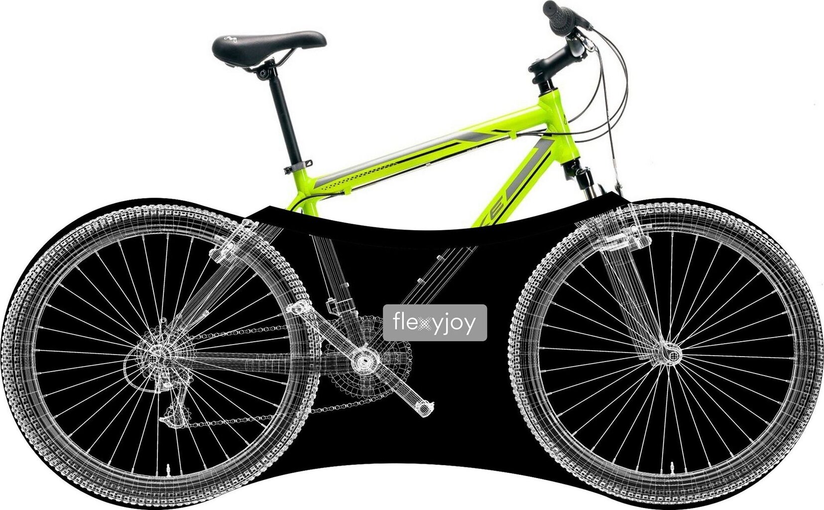 Pyörän suoja FlexyJoy FJB812, musta hinta ja tiedot | Polkupyörän työkalut ja huoltotuotteet | hobbyhall.fi