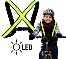 Heijastinnauhat Easypix StreetGlow LED, vihreä hinta ja tiedot | EasyPix Polkupyörän lisävarusteet ja tarvikkeet | hobbyhall.fi