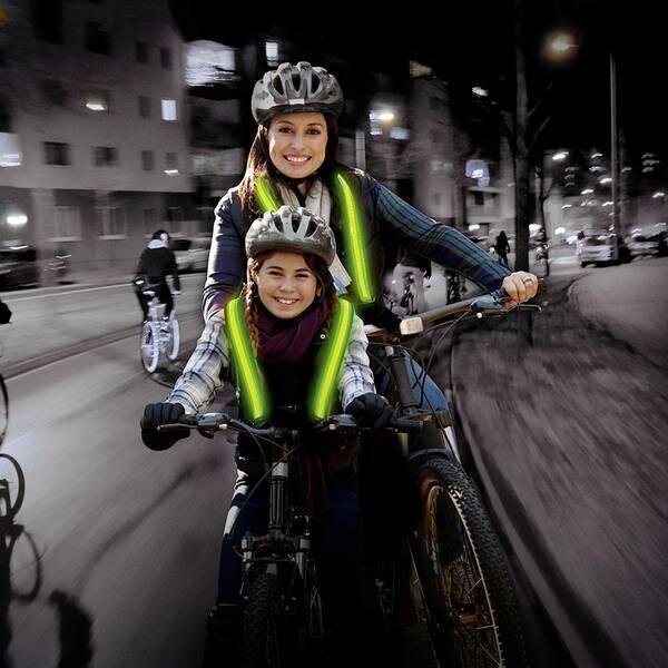 Heijastinnauhat Easypix StreetGlow LED, vihreä hinta ja tiedot | Vaatteet polkupyöräilyyn | hobbyhall.fi
