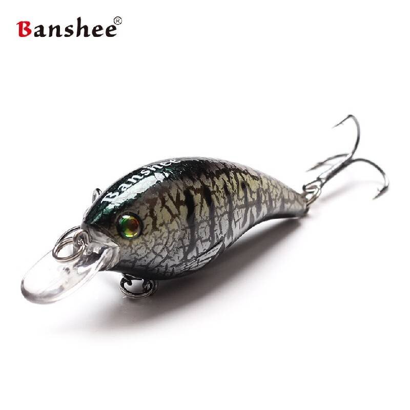 Vobler Banshee Crankbait Bass 60mm 10g VC01 Titanium Creature, kelluva hinta ja tiedot | Vieheet ja uistimet | hobbyhall.fi