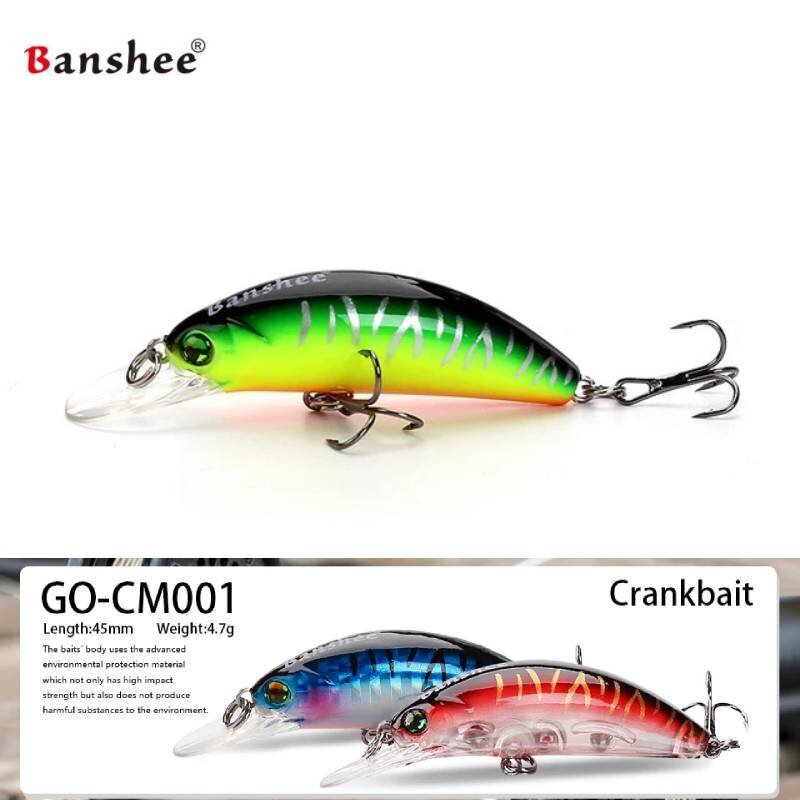 Viehe Banshee Crankbait 45mm 4,7g GO-CM001, kelluva syötti hinta ja tiedot | Vieheet ja uistimet | hobbyhall.fi