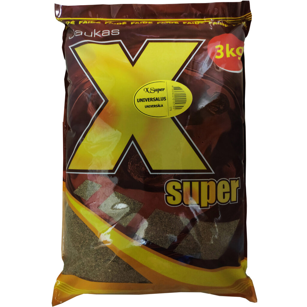 Bait X Super Universal 1 kg, tumma hinta ja tiedot | Kalanrehu | hobbyhall.fi