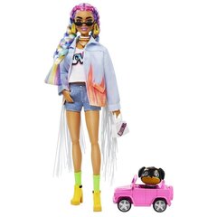Barbie Extra -nukke farkkutakissa hinta ja tiedot | Tyttöjen lelut | hobbyhall.fi