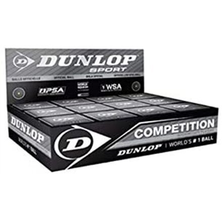 Squash-pallo Dunlop COMPETITION YellowDot 12 hinta ja tiedot | Squash | hobbyhall.fi