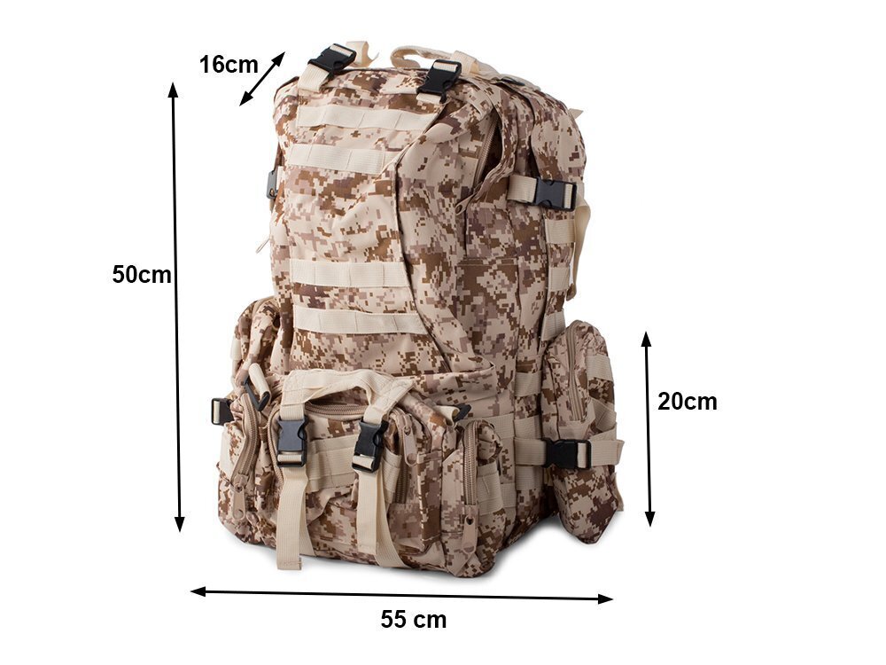 48.5L Tactical Military Survival Reppu hinta ja tiedot | Muut retkeilyvarusteet | hobbyhall.fi