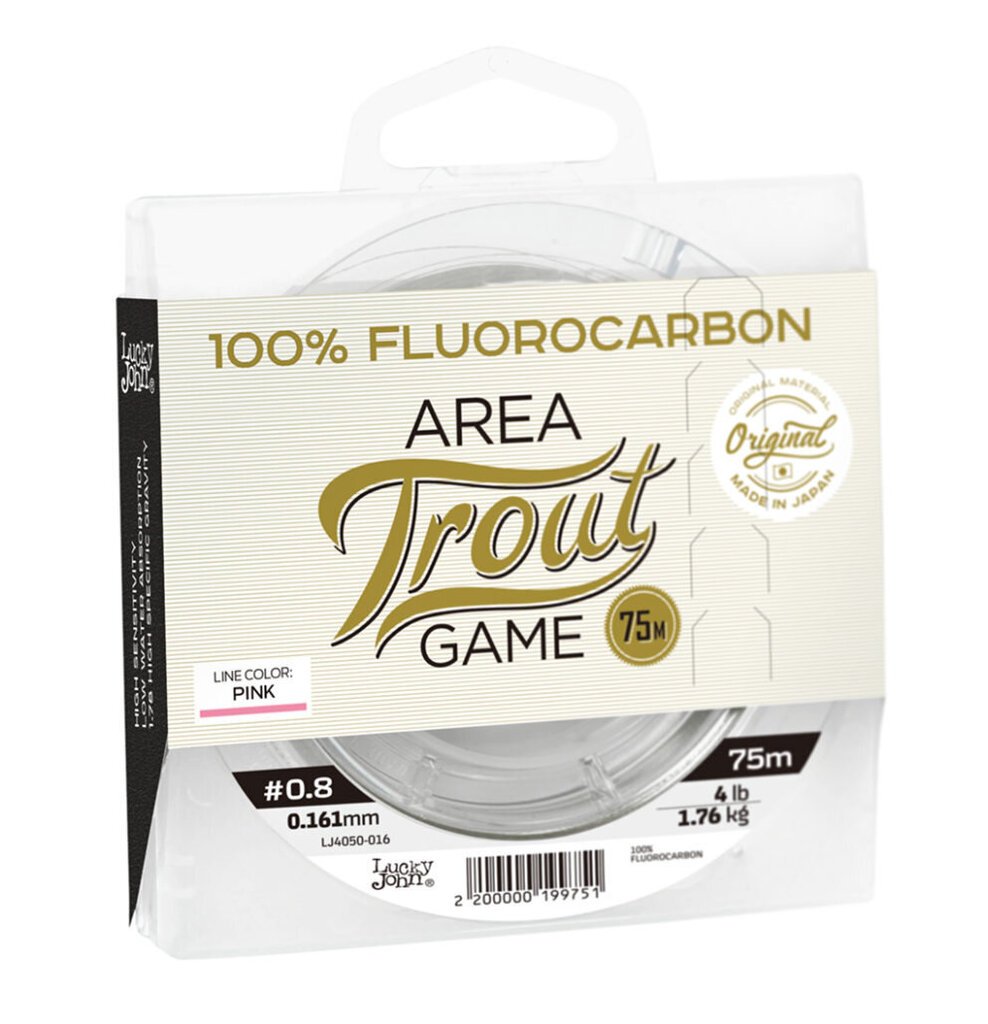 Siima Lucky John Fluorocarbon Area Trout Game 0,75m 0,18mm hinta ja tiedot | Siimat | hobbyhall.fi