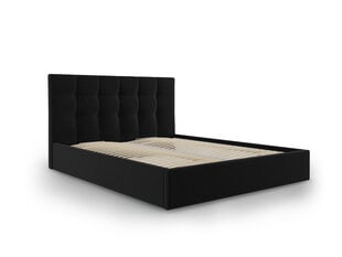 Micadoni Home Phaedra, sänky 180x200 cm, veluuri, musta hinta ja tiedot | Sängyt | hobbyhall.fi