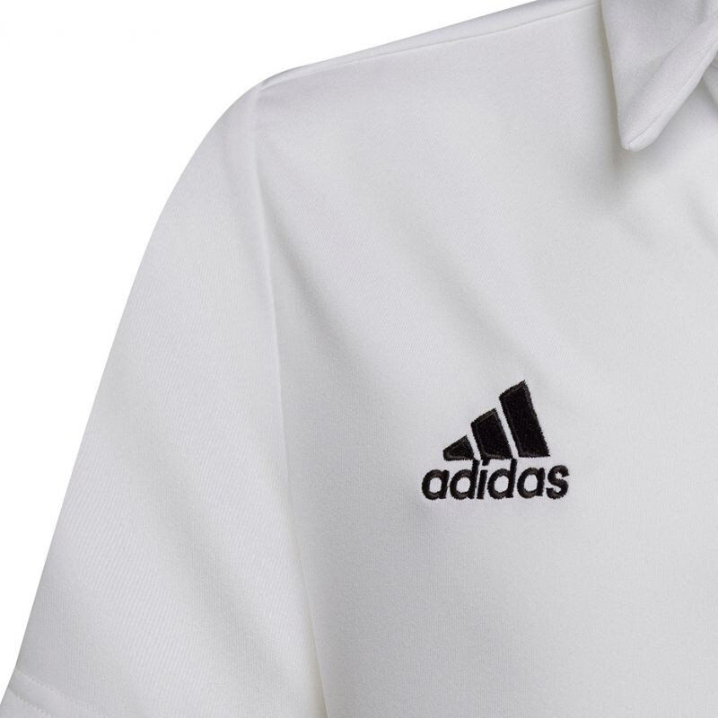 Polo lasten T-paita Adidas Entrada 22, valkoinen hinta ja tiedot | Jalkapallovaatteet ja -varusteet | hobbyhall.fi