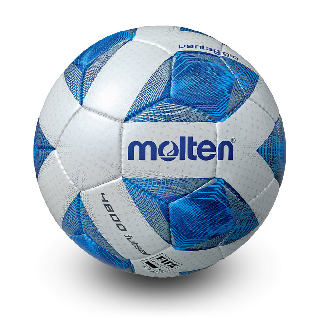 Futsalpallo Molten F9A4800, valkoinen/sininen/hopea hinta ja tiedot | Jalkapallot | hobbyhall.fi