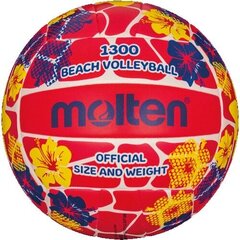 Rantalentopallo Molten V5B1300-FR, punainen / kukkia hinta ja tiedot | Molten Lentopallo | hobbyhall.fi