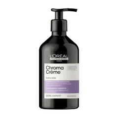 Shampoo neutralisoi vaaleiden hiusten ei-toivotut lämpimät korostukset L'Oréal Professionnel: Chroma Crème Shampoo Purple, 500 ml hinta ja tiedot | Shampoot | hobbyhall.fi