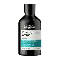 Kermainen shampoo neutraloiva punaisia sävyjä L'Oréal Professionnel Chroma Creme Green Dyes Shampoo 300ml hinta ja tiedot | Shampoot | hobbyhall.fi