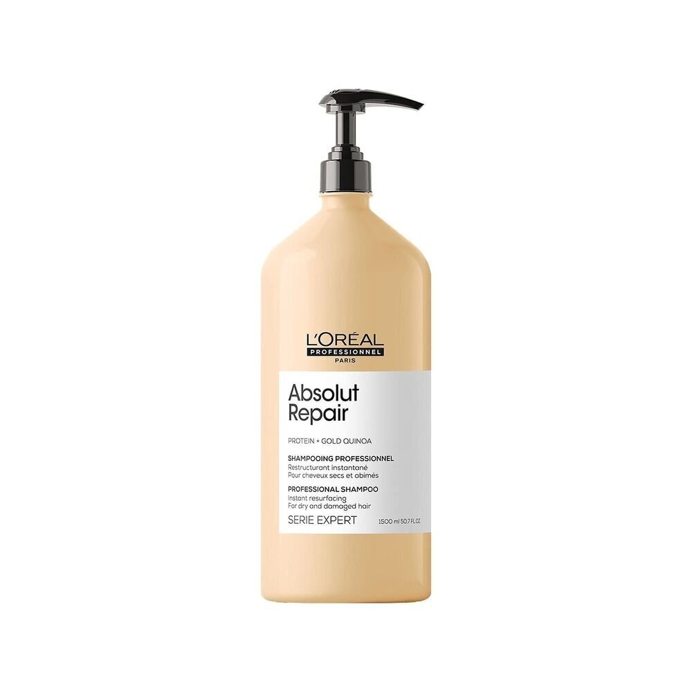 Shampoo vaurioituneille hiuksille L'Oreal Professionnel Absolut Repair Shampoo 1500ml hinta ja tiedot | Shampoot | hobbyhall.fi