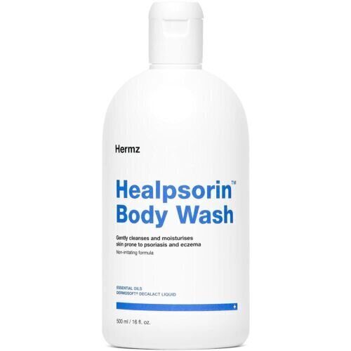 Puhdistava ja ravitseva geeli Hermz Healpsorin Body Wash, 500 ml hinta ja tiedot | Suihkusaippuat ja suihkugeelit | hobbyhall.fi