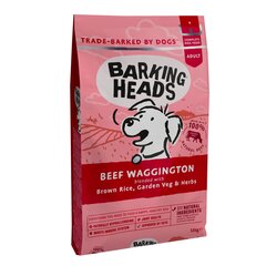 Barking Heads kuivaruoka kaikenrotuisille koirille Beef Waggington, 12 kg hinta ja tiedot | Koiran kuivaruoka | hobbyhall.fi