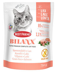 Best Friends kissan kuivaruoka, viljaton, lohen kanssa, 750 g hinta ja tiedot | Kissan kuivaruoka | hobbyhall.fi