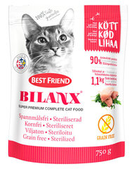 Best Friend kuivaruoka steriloiduille kissoille, kanan kanssa, 750 g hinta ja tiedot | Best Friend Lemmikit | hobbyhall.fi