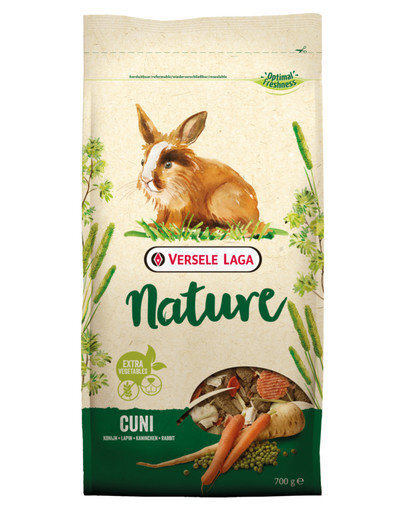 Versele Laga lemmikkikanin ruoka Cuni Nature täysravinto, 0,7kg hinta ja tiedot | Pieneläinten ruoat | hobbyhall.fi