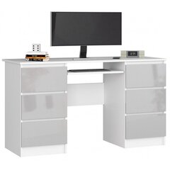 NORE A11 työpöytä, valkoinen/vaaleanharmaa hinta ja tiedot | Tietokonepöydät ja työpöydät | hobbyhall.fi