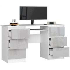 NORE A11 työpöytä, valkoinen/vaaleanharmaa hinta ja tiedot | Tietokonepöydät ja työpöydät | hobbyhall.fi