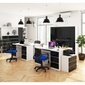 NORE A11 työpöytä, valkoinen/tummanharmaa hinta ja tiedot | Tietokonepöydät ja työpöydät | hobbyhall.fi