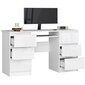 NORE A11 työpöytä, valkoinen hinta ja tiedot | Tietokonepöydät ja työpöydät | hobbyhall.fi