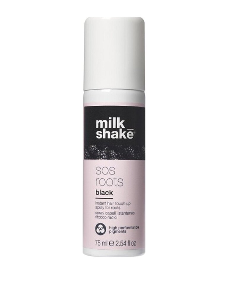 Sprayväri hiusten juurille Milk Shake SOS Roots Black, 75 ml hinta ja tiedot | Hiusvärit | hobbyhall.fi