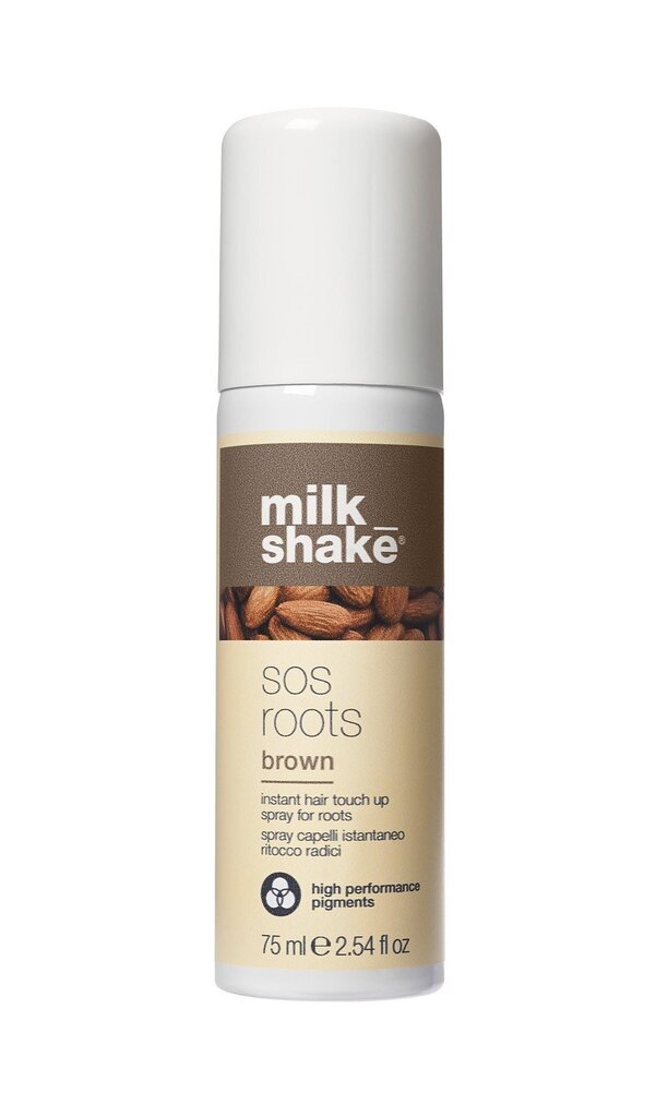 Sprayväri hiusten juurille Milk Shake SOS Roots Brown, 75 ml hinta ja tiedot | Hiusvärit | hobbyhall.fi