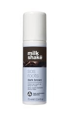 Sprayväri hiusten juurille Milk Shake SOS Roots Tummanruskea, 75 ml hinta ja tiedot | Hiusvärit | hobbyhall.fi