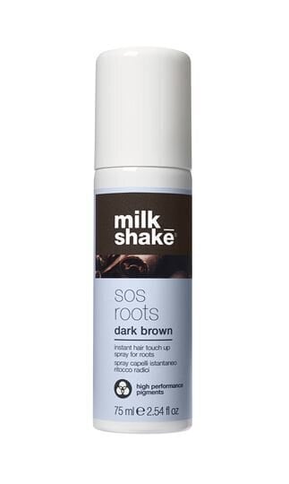 Sprayväri hiusten juurille Milk Shake SOS Roots Tummanruskea, 75 ml hinta ja tiedot | Hiusvärit | hobbyhall.fi