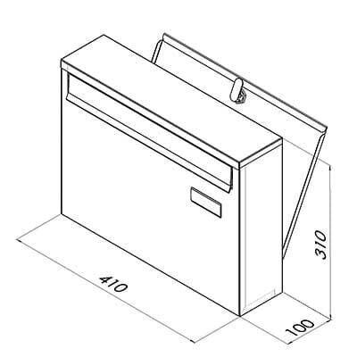 Postilaatikko PD 920 Ruskea hinta ja tiedot | Postilaatikot ja talonumerot | hobbyhall.fi