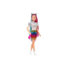 Barbie-nukke sateenkaarenvärisillä hiuksilla hinta ja tiedot | Tyttöjen lelut | hobbyhall.fi