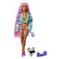 Barbie® Extra Doll - vaaleanpunaiset punokset GXF09. hinta ja tiedot | Tyttöjen lelut | hobbyhall.fi