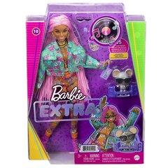 Barbie® Extra Doll - vaaleanpunaiset punokset GXF09. hinta ja tiedot | Tyttöjen lelut | hobbyhall.fi