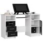NORE Ana -työpöytä, valkoinen/musta hinta ja tiedot | Tietokonepöydät ja työpöydät | hobbyhall.fi
