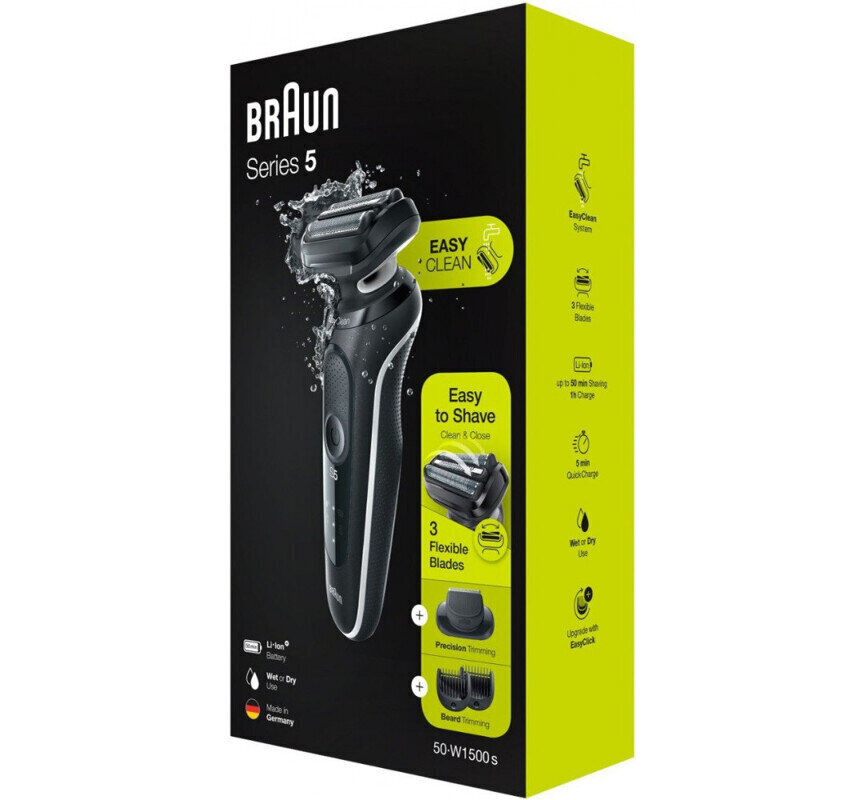 Braun Series 5 51-W1500s hinta ja tiedot | Parranajokoneet | hobbyhall.fi