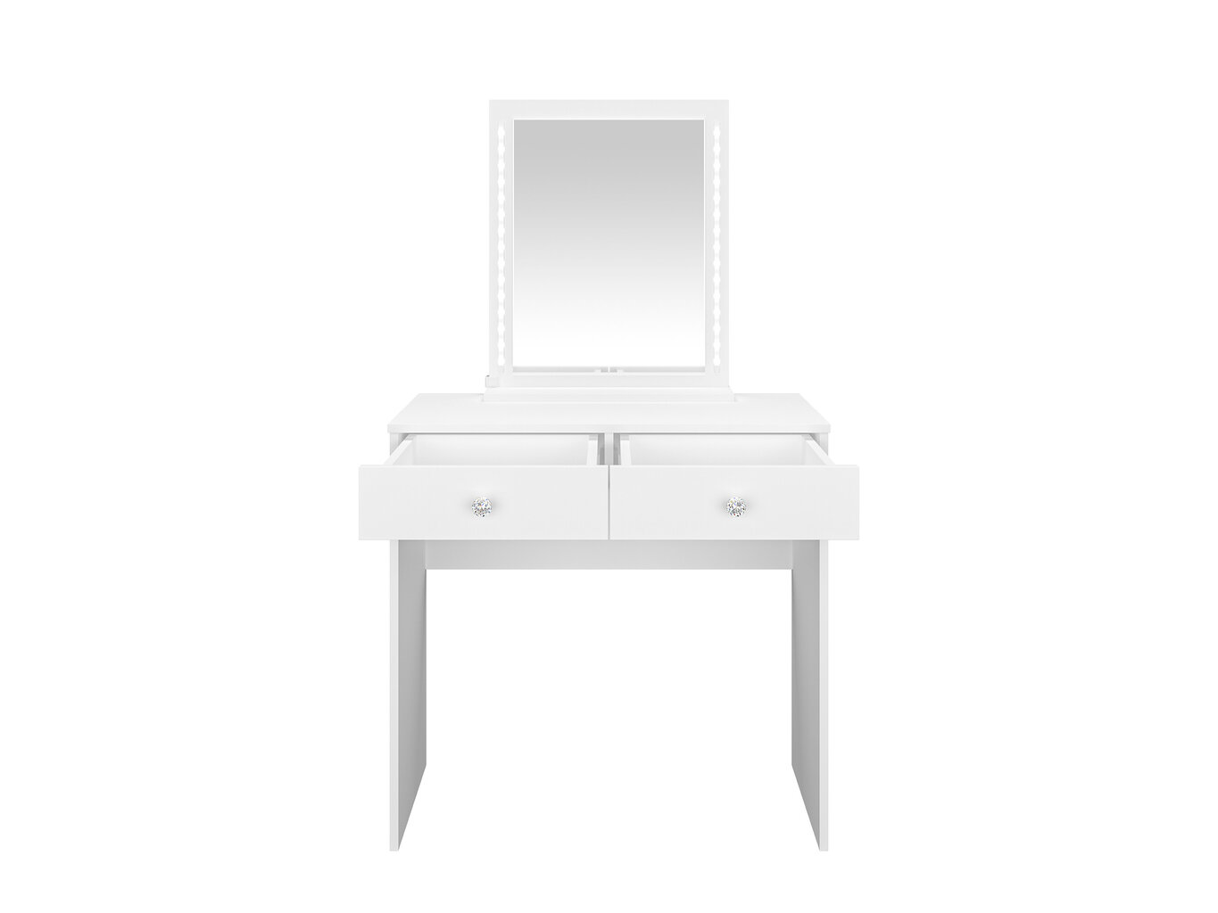Peilipöytä ML Meble Bijou 01, valkoinen hinta ja tiedot | Peilipöydät | hobbyhall.fi