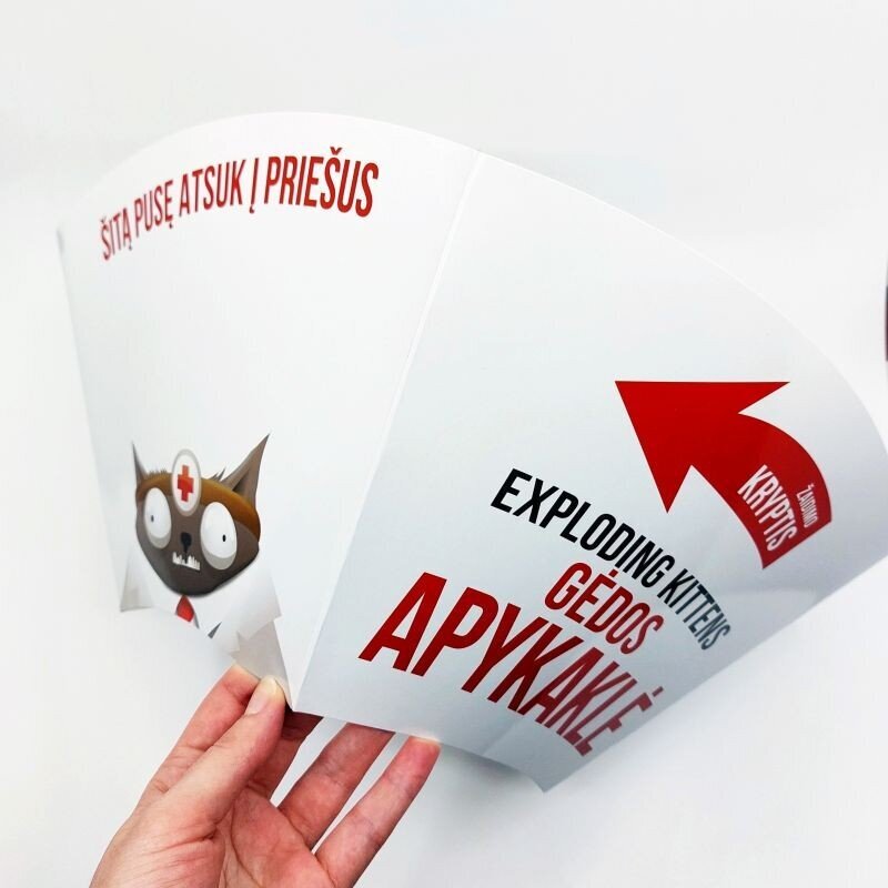 Exploding Kittens -lautapelin laajennus Imploding Kittens, LT hinta ja tiedot | Lautapelit ja älypelit | hobbyhall.fi