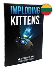 Exploding Kittens -lautapelin laajennus Imploding Kittens, LT hinta ja tiedot | Lautapelit ja älypelit | hobbyhall.fi