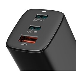 Puhelimen laturi Feegar Gall GaN 65 W USB C -laturi USB C -virtalähde 3-porttinen laturi PD-virtalähdelaturi PPS GaN Techin kanssa hinta ja tiedot | Feegar Puhelimet, älylaitteet ja kamerat | hobbyhall.fi