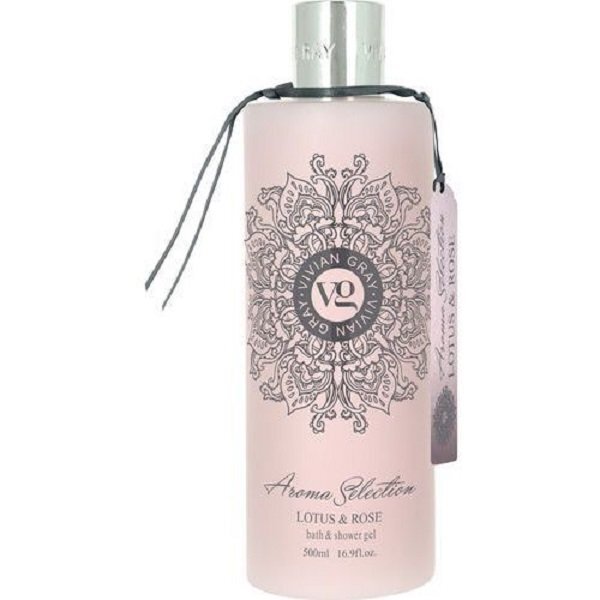 Vivian Grey Aroma Selection Lotus & Rose, Suihkugeeli 500 ml hinta ja tiedot | Suihkusaippuat ja suihkugeelit | hobbyhall.fi