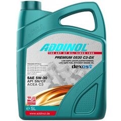 ADDINOL Premium 0530 C3-DX 5w30 - moottoriöljy 5 litraa hinta ja tiedot | Moottoriöljyt | hobbyhall.fi