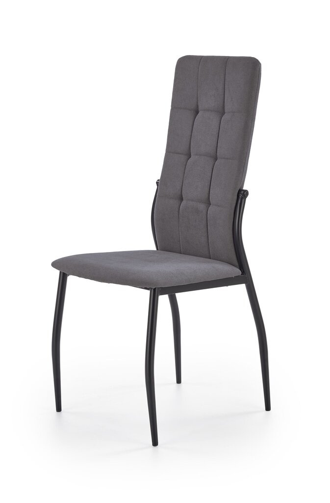 K334, harmaan /mustan värinen 4 tuolin setti hinta ja tiedot | Ruokapöydän tuolit | hobbyhall.fi